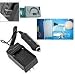 Superior Quality Replacement Mini Battery Travel Charger for Specific Digital Camera and Camcorder Models / Compatible with BENQ: 02491-0015-00, KONICA MINOLTA: 02491-0015-00, NP-900, DiMAGE E40, DiMAGE E50, OLYMPUS: Li-80B, T-110, X-36, T-100, ROLLEI: 02491-0015-00, 02491-0037-00, ACER: CS 6531-N, CS-5530, SEALIFE Reefmaster: DC 500, S5, KYOCERA EZ 4033 with Intelligent-Charge Technology - Includes Car Adapter and camera/lens cleaning Kit