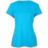 ASICS Women's Core Short Sleeve Shirt, Aqua, Small