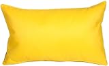 Pillow Decor - Sunbrella Sunflower Yellow 12x20 Outdoor Pillow