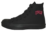 Converse Chuck Taylor All Star Hi Top Black Monochrome University of Nevada Las Vegas (UNLV) Logo Canvas