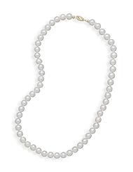 Genuine Elegante Necklace. 24" 6.5-7mm Cultured Freshwater Pearl Necklace. 100% Satisfaction Guaranteed.