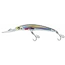 Yo-Zuri Crystal 3D Minnow Deep Diver Floating Lure, Holographic Silver Black, 6-Inch