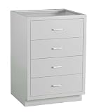 31zxRZcz7AL. SL160  Looped Logic LL2435AE SSAA Modular Steel Base Cabinet with Chemical Resistant Powder Coated Finish, 24 Length x 35.375 Height x 22 Depth, 4 Drawers