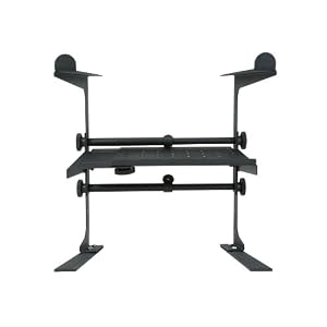 Stage Rocker Powered by Hamilton SR100001 DJ Stand – Black Powder Coated