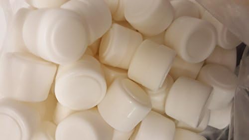 Silicone4less® 50x Non Stick Silicone Oil Wax Kitchen Container Shatter Proof Jar Vial Screw Top (White)