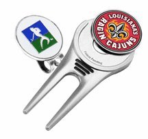 Louisiana Ragin' Cajuns Divot Tool Hat Clip With Golf Ball Marker Of 2)