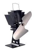 First4Spares Wood Burning Stove Heat Powered Warm Air Nickel Eco Fan