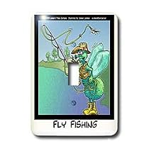 Londons Times Funny Bugs and Slugs Cartoons - Fly Fishing - Light Switch Covers - single toggle switch