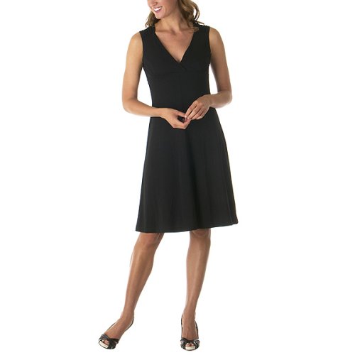 Ruched Surplice Dress Ebony Isaac Mizrahi