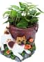 Jack Russell Handpainted Planter Flower Pot