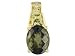 10KT 2.35CTW MOLDAVITE WITH DIAMOND ACCENT PENDANT