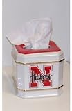 NCAA Nebraska Cornhuskers Ceramic Tissue Box Cover