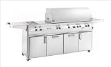 Fire Magic Gas Grills Echelon E1060s Natural Gas Grill W/ One Infrared Burner & Double Side Burner On Cabinet Cart