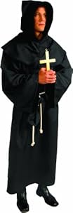 Alexanders Costumes Deluxe Monk Robe, Black, One Size