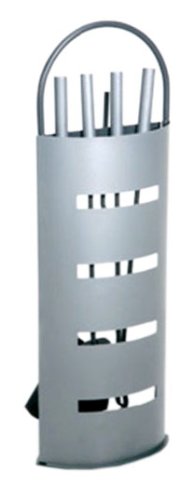 QUEENSHOME 658801 Kaminbesteck, 4-teilig, pulverbeschichtet