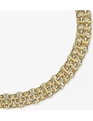 14k Fancy Hollow Necklace 17"