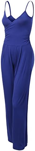 J.TOMSON Womens Long Pants Jumpsuit BLUE VIOLET MEDIUM