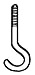 Lehigh Group/Crawford #SS20 2PK Vinyl Scr PlantHook