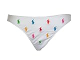 Ralph Lauren White Swimsuit-bottoms w/Colorful Logos XS