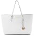 Michael Michael Kors Jet Set Medium Travel Tote Saffiano Leather Optic White
