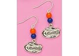 University of Florida Gator Dangle Earrings MULTICOLOR