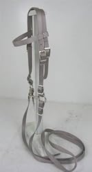 MINIATURE HORSE / SMALL PONY NYLON BRIDLE STEEL GREY