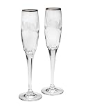 Mikasa Dove Toasting Flutes, Set of 2