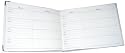 WEDDING GUEST ATTENDANCE & GIFT RECORD BOOK SILVER TRIM