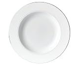 Gordon Ramsay by Royal Doulton Platinum Band 11-Inch Large Rim Soup Bowl