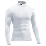 (アンダーアーマー)UNDER ARMOUR UAヒートギアロングスリーブモックT MCM3423 アスレチック メンズ コンプレッションベースレイヤー WHT SM MCM3423 WHT (WHT
