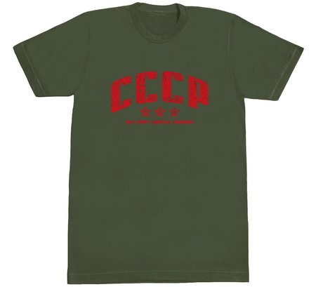 CCCP Star T-Shirt (X-Large - Army Green) CCCP Star T-Shirt (X-Large - Army Green)