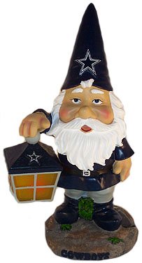 Buy DALLAS COWBOYS SOLAR POWERED LIGHTED GOOD LUCK GARDEN GNOME by Forever Collectibles