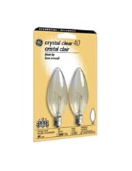 Home Improvement: GE Candelabra Base Light Bulb, 40 Watts, (Pack Of 2) - Ge Lighting Specialty