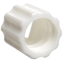Value Plastics MLLR-1 Male Luer Lock Ring (For use with MTLP or LC23), White Nylon (25-Pack)