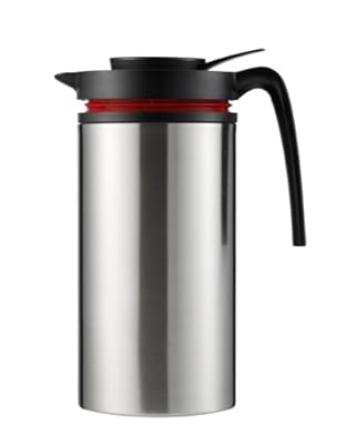 SPIRIT Professional Vacuum Carafe/Flask with Patented Level Indicator, 1-Liter, Brushed Stainless Steel