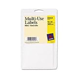 AVE05424 - Self-Adhesive White Removable Labels