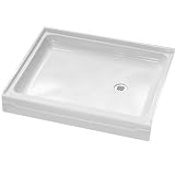 American Standard 6032.STRH.178 Acrylic Alcove Shower Base with Right-Hand Drain, Black