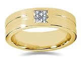 0.40 ctw Men's Diamond Ring in 14K Yellow Gold