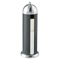 Wenko 17134100 Toilettenpapier-Ersatzrollenhalter Adrano - f�r 3 Rollen, Edelstahl rostfrei, � 15 x 43 cm, anthrazit