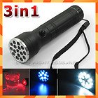 CyberTech 15 LED + UV + Laser Ultraviolet Flashlight
