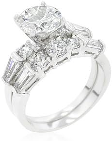 Engagement Set with Large Center Stone
