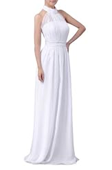 Strapless Chiffon Halter  Dress