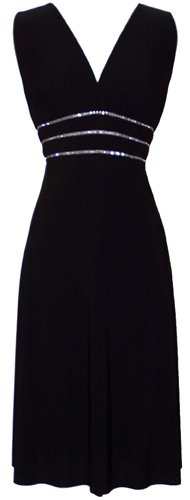 Sexy Black Cocktail Dress Crystals JR Plus Size