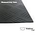 Sporting Goods : Diamond-Grip Rubber Mats and Flooring - Black - 3MM Thick - 4 feet Wide Rolls