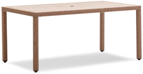 Strathwood Griffen All-Weather Wicker and Resin Dining Table, Natural On Sale