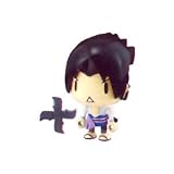 Sasuke ~1.5" mini-figure with cross-sword charm (+ ~0.25" stand) [Naruto Shippuden Thumbnaillook Series] (Japanese Import)