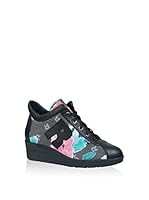 RUCO LINE Zapatillas de cuña (Negro)