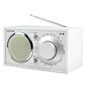 König Retro-Design Radio, weiss