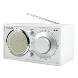 Produkt-Bild: K&ouml;nig HAV-TR12 Retro Radio Tragbares Radio (UKW-/MW-Tuner, 200 mW, RMS) wei&szlig;