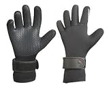 5mm Akona Titanium Deluxe Glove w/ Textured Palms and Wrist Gusset Gloves Scuba Dive Diving Diver Snorkel Snorkeling Swim Swimming Surf Surfing Gloves Authorized Dealer Full Warranty